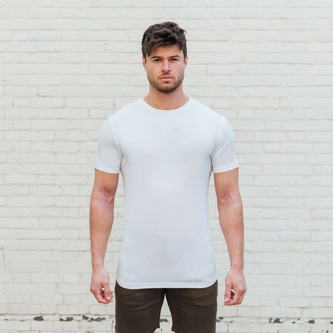 Bamboo Tee In Off-White