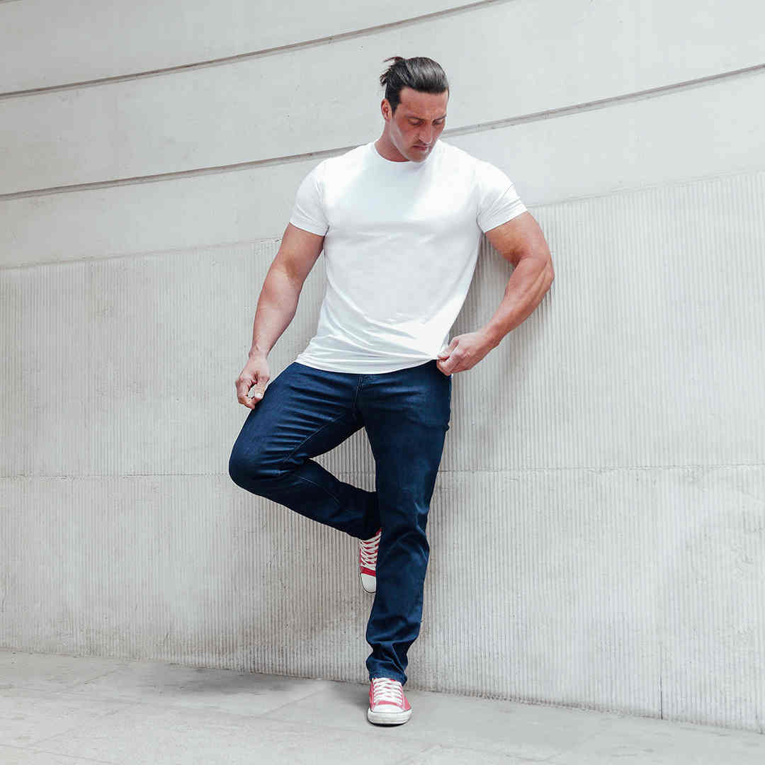 voering Scheur Behoren Men's Muscle Fit Straight Cut Jeans | Cutting-Edge HYPERstretch Denim–  Olympvs